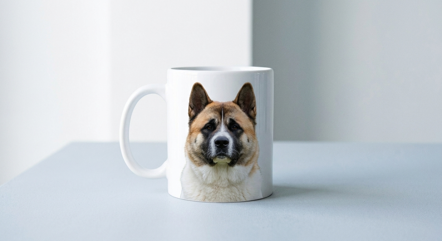 Taza impresa con el retrato de un perro golden retriever
